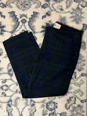 Frank & Eileen Wicklow Plaid Chinos - Navy & Green